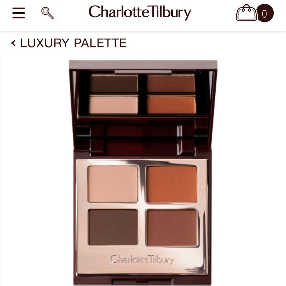 Authentic Charlotte Tilbury eyeshadow palette